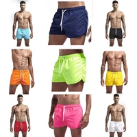 breathable quick dry mens casual beach shorts summer swimming trunks adjustable strap boxer briefs soccer tennis training short
