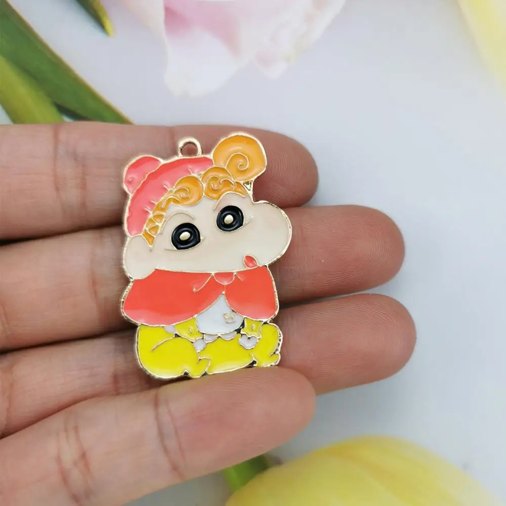 10 шт./лот эмалевые подвески в виде мультяшной девочки ручной работы милые девушки