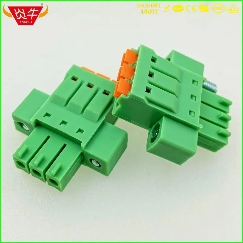 KF2EDGKNM 3,5 2P~ 12P PCB вставные клеммные блоки 15EDGKNM 3,5 мм 2PIN~ 12PIN FMC 1,5/2-STF-3, 5-1966091 PHOENIX DEGSON KEFA