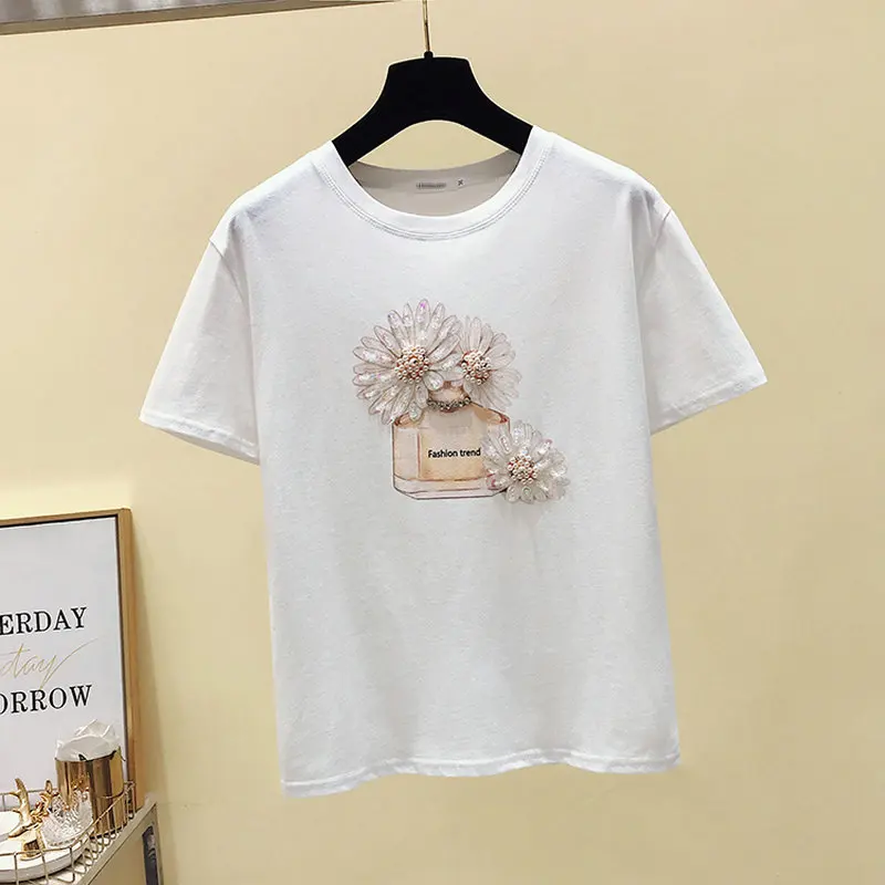 харадзюку футболки женские летний топы кавай розовый футболка женская хлопок