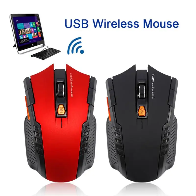 

1600DPI 2.4GHz Wireless Optical Mouse Gamer For PC Gaming Laptops New Game Wireless Mice With USB Receiver Drop Shipping Mause
