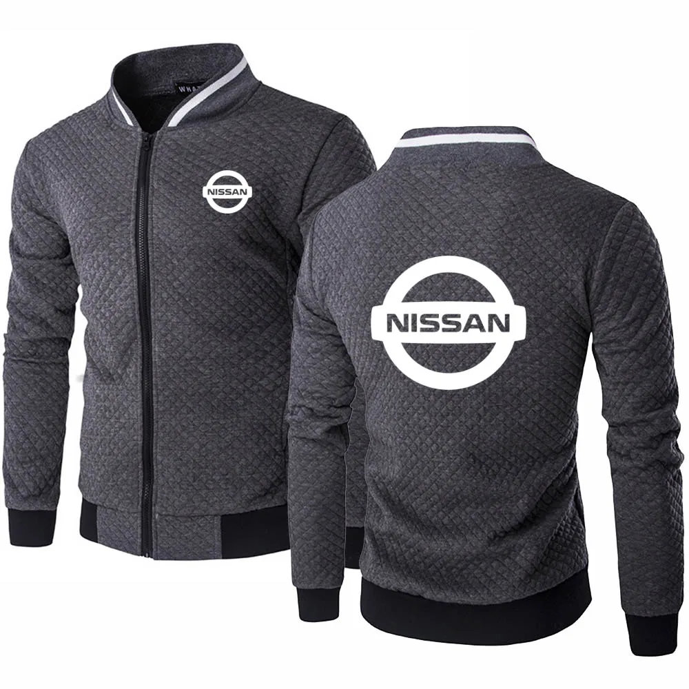 

Свитшот мужской однотонный, пуловер с принтом логотипа машины Nissan, Повседневная модная кофта, весна-осень