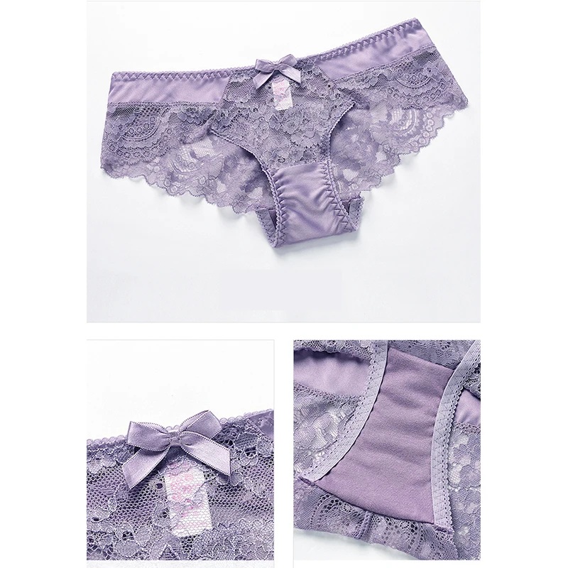 

Ultra Thin Transparent Lace Bra and Panties Set Underwire See Through Underwear Women Lingerie Big Size 95C 95D A B C D Cup