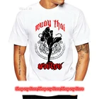 Мужские футболки Muay Thai Kick, Тайланд, боевое искусство, логотип значок, Мужская хлопковая футболка, сумасшедшая футболка, дизайнерская футболка