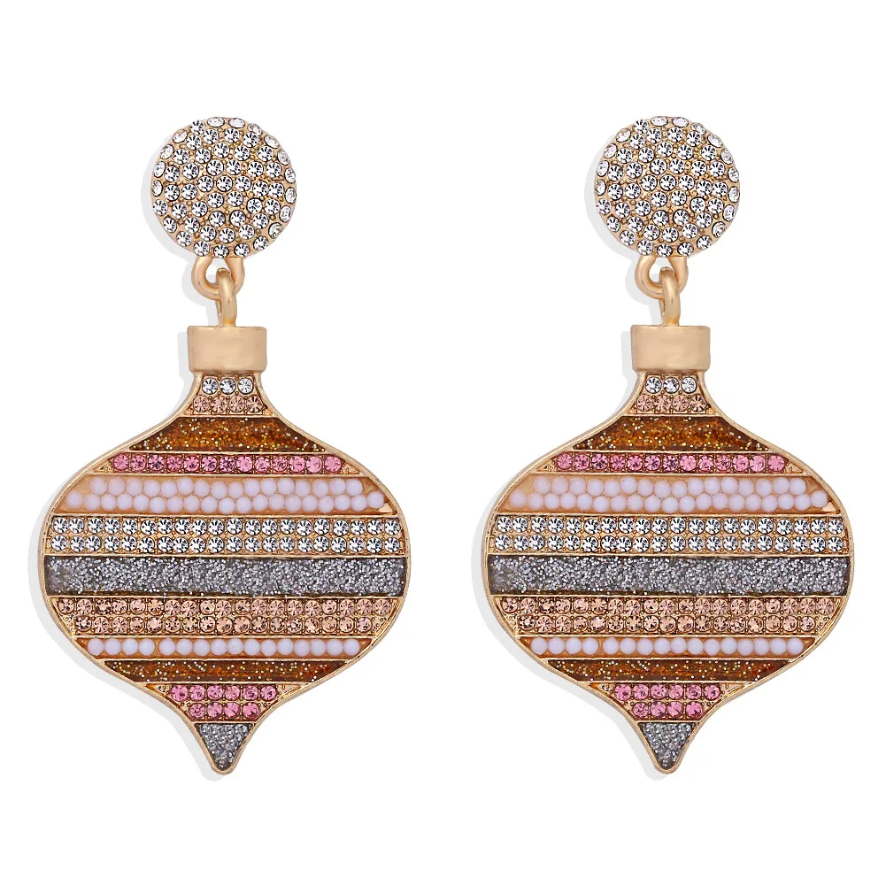 

HYSECMAO Luxury Crystal Water Drop Earrings Women Fashion Colorful Rhinestone Metal Statement Earring Wedding Party Jewelry Gift