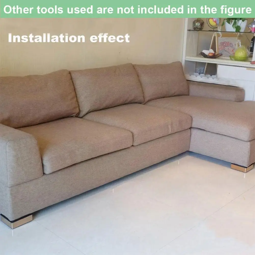 

4Pcs/Set Cabinet Plastic Adjustable Furniture Box Sofa Feet Leg Bed Decorative Protector Chair Corner Vintage Decoration D6N2