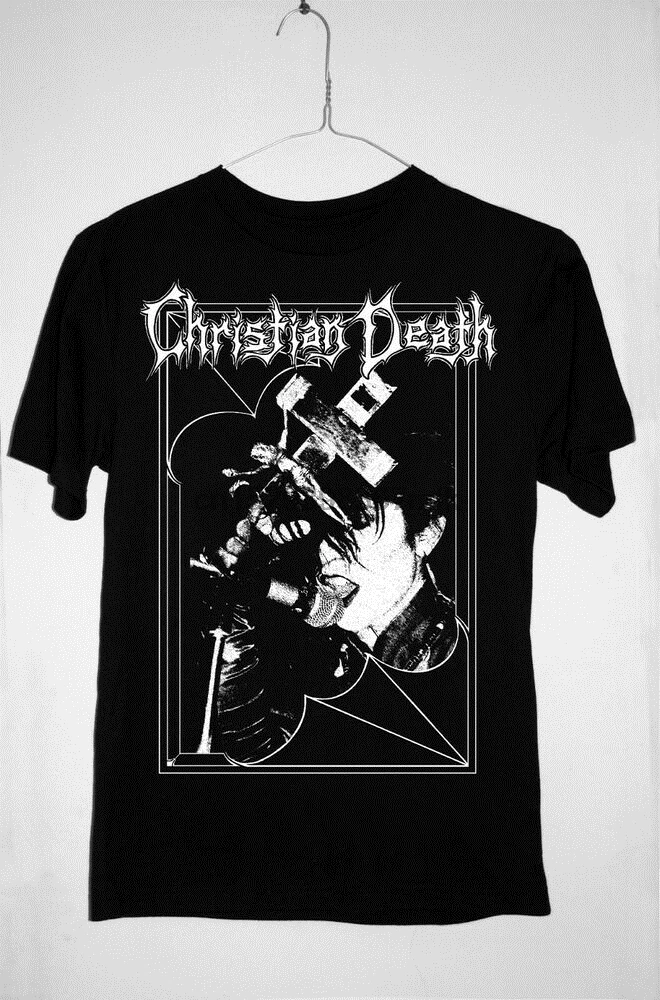 Футболка с длинным рукавом Christian Death Only изображением фильма боли роз