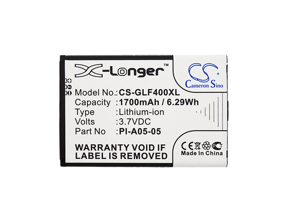 

Cameron Sino 1700mAh Battery for Golf Buddy DSC-GB400, World, World Color,LI-A02-04, LI-A05-05, LI-A1-01, PI-A05-05