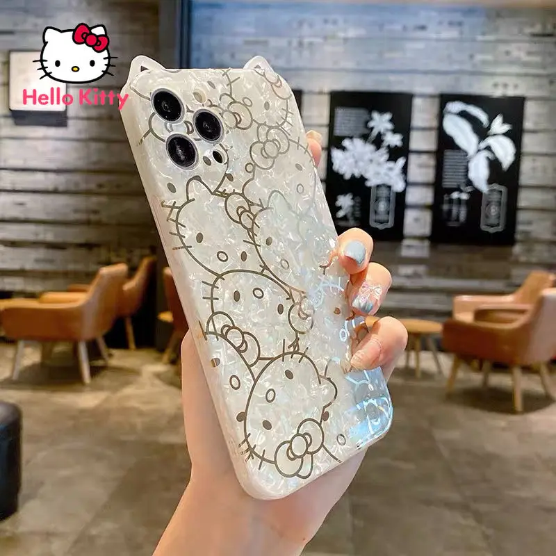 

Hello Kitty for IPhone /7/8P/X/XR/XS/XSMAX/11/12Pro/12mini All-inclusive Silicone Anti-drop Mobile Phone Soft Case