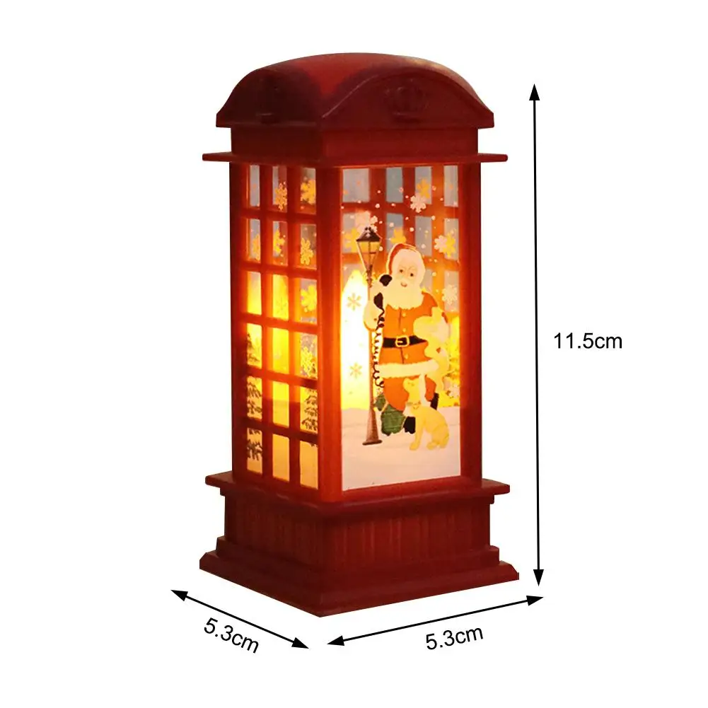 

Christmas Snowman Led Candle Tea Light Santa Claus Elk Lantern Christmas Home Decoration Night Lamp Table Ornament New Year Gift