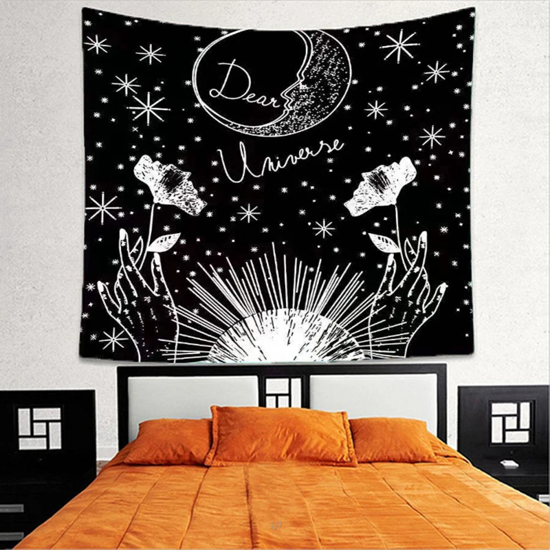 1 шт. 150x130 см гобелен с рисунком настенный Декор для дома астрология звезда солнце