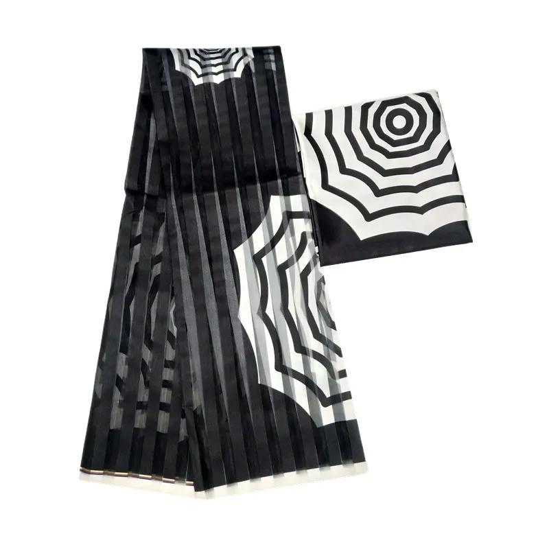 Шелковый воск африканская кружевная ткань для платья в африканском стиле шелк