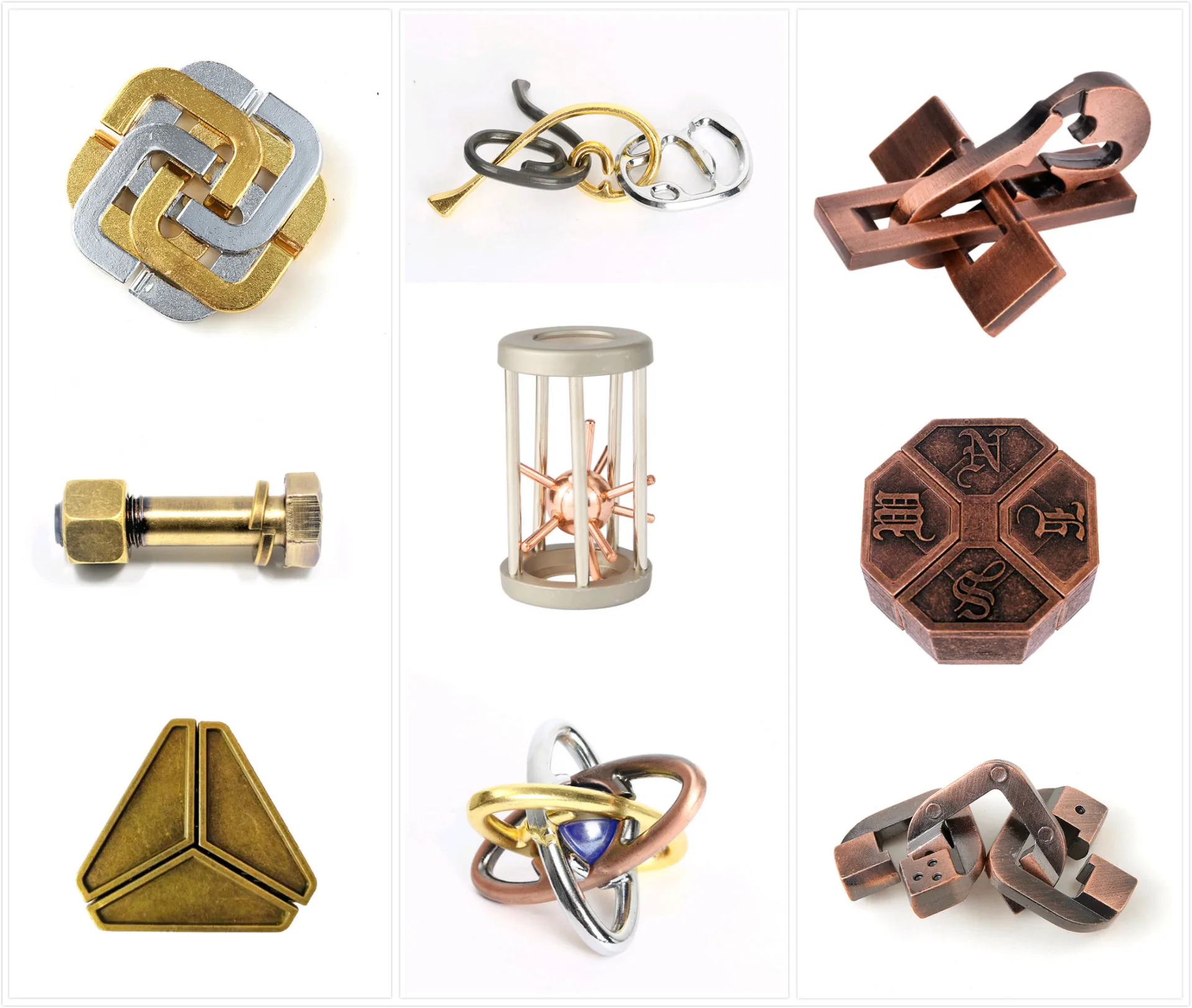 Классический металлический IQ Teaser кастинговый пазл игра головоломка винтовой