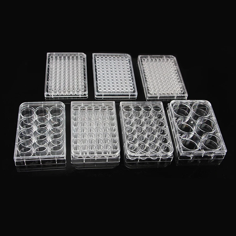 

5pcs 6/12/24/48/96/384 hole Disposable Cell Culture Plate Bacterial Culture Plate Enzyme Label Plate Sterilization Packaging TC