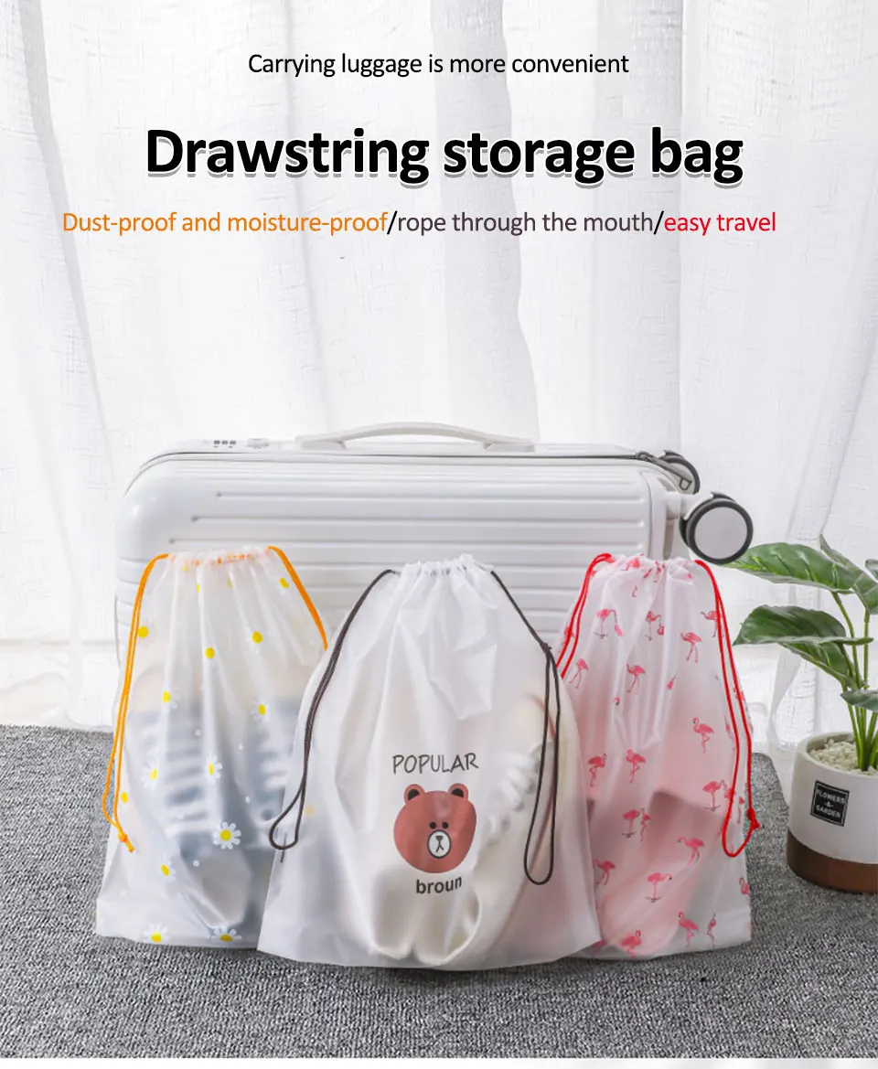 

Cute Transparent Waterproof Travel Cosmetic Bag Women Makeup Case Bath Make Up Organizer Toiletry Wash Beauty Kit Storage Pouch