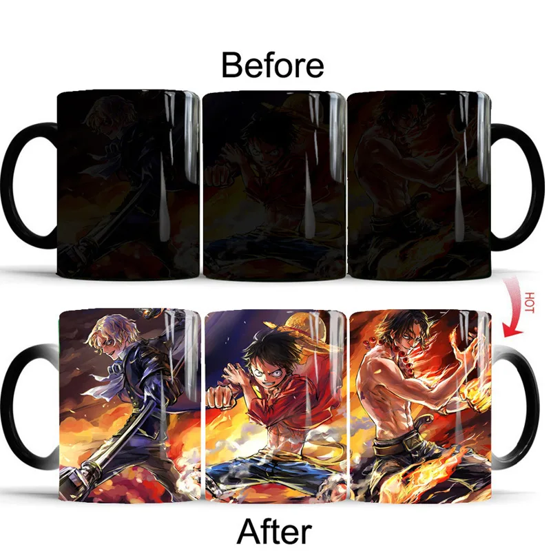1 шт. Новинка 350 мл креативная цельная волшебная кружка кофейная меняющая цвет