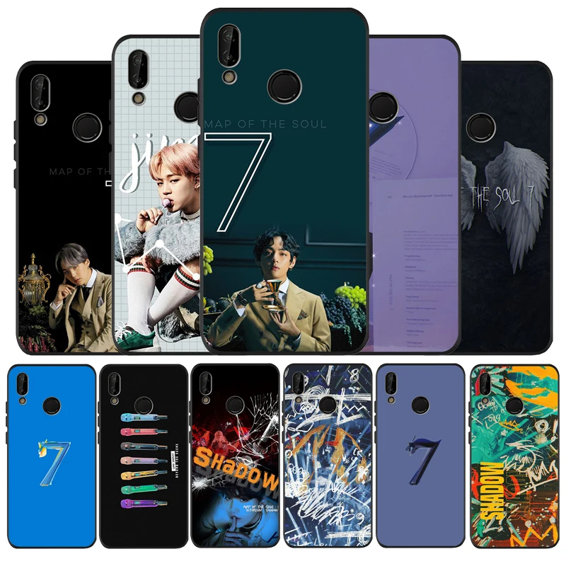 Карта души 7 черный силиконовый мягкий чехол для телефона с изображением цветов