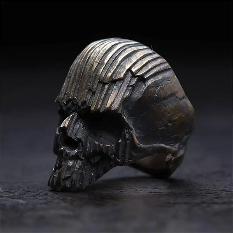 

EYHIMD Cool Mens Black Skull 316L Stainless Steel Biker Ring Gothic Skeleton Rings for Men Punk Party Jewelry Gifts for him