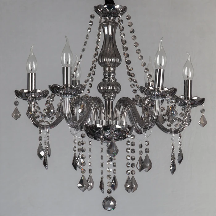 Home decor smoke crystal chandelier lighting dining room led lampara Retro chandeliers Cristal Kitchen Lighting Accessories | Освещение