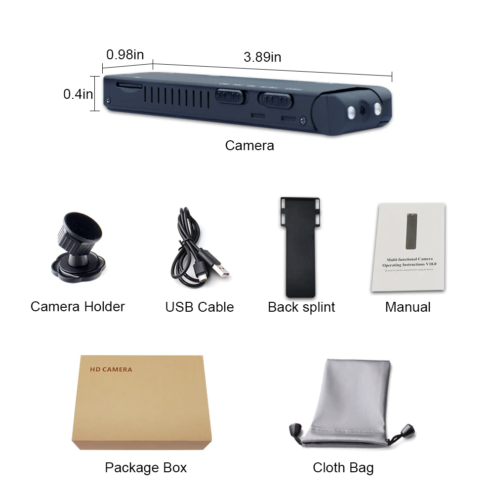 Мини камера видеонаблюдения JOZUZE 1080P Wi Fi P2P беспроводная ночного видения удаленный