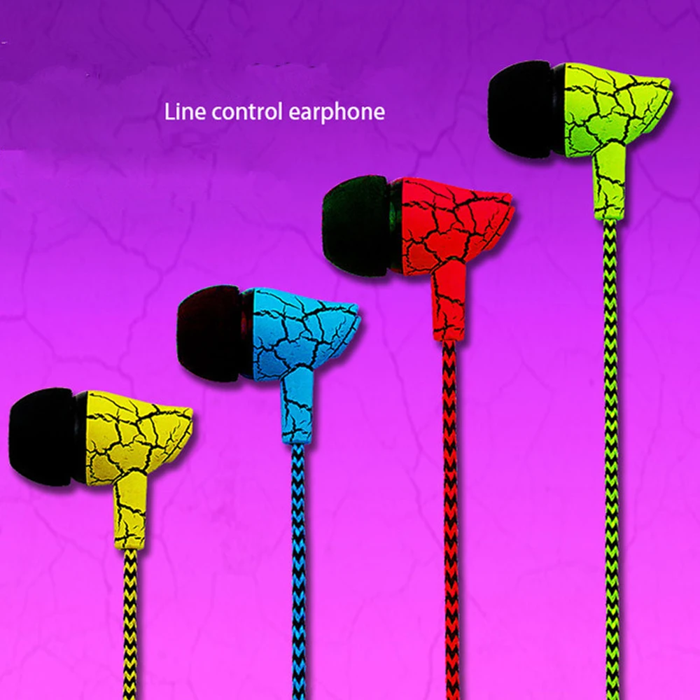 Powerwin спортивные проводные наушники 3 5 мм супер бас трещина вкладыши с микрофоном