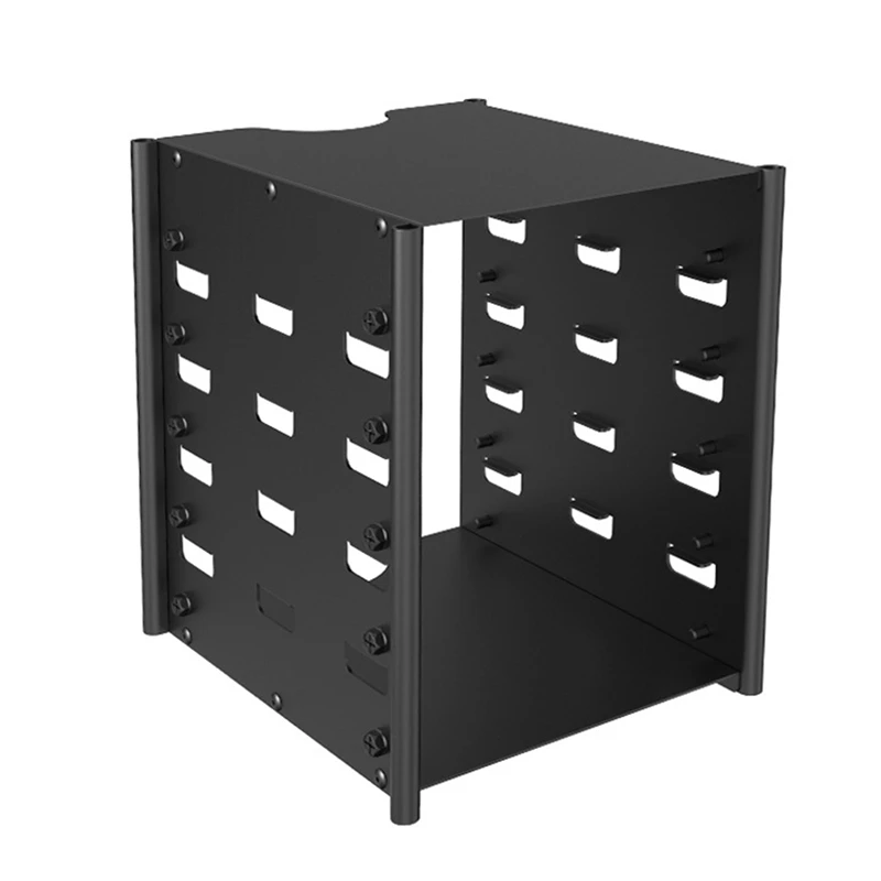 

3.5 Inch HDD Hard Drive Cage 5X3.5 Inch HDD Cage Rack DIY Hard Disk Box for BTC Mining Computer Storage Expansion