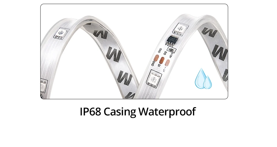 5050 SMD светодиодный светильник полоса WS 2811 IC Warerproof светодиодный светильник ing для шкафов под шкафом DC12V светодиодный декоративный светильник для дома, мебели для спальни