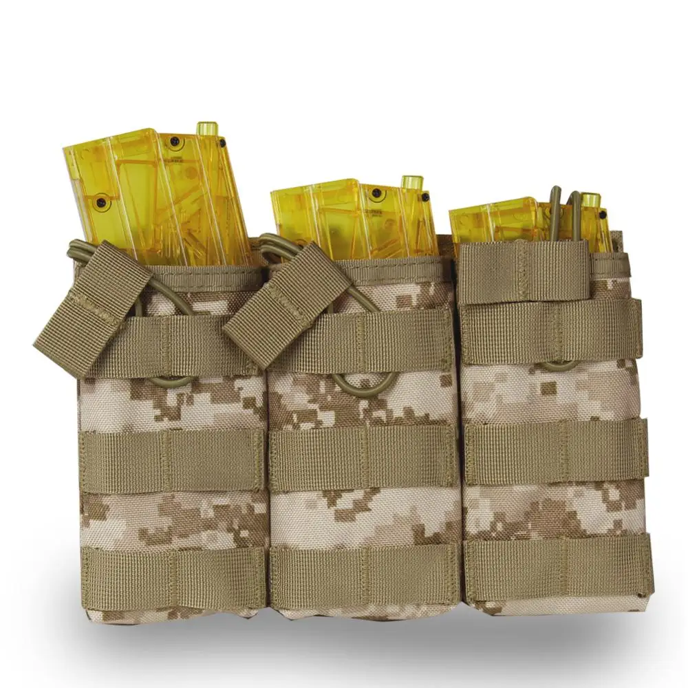 

Tactical M4 Military Pouch 1000D Nylon Single / Triple Magazine Pouch Molle Paintball Airsoft Magazine Pouch