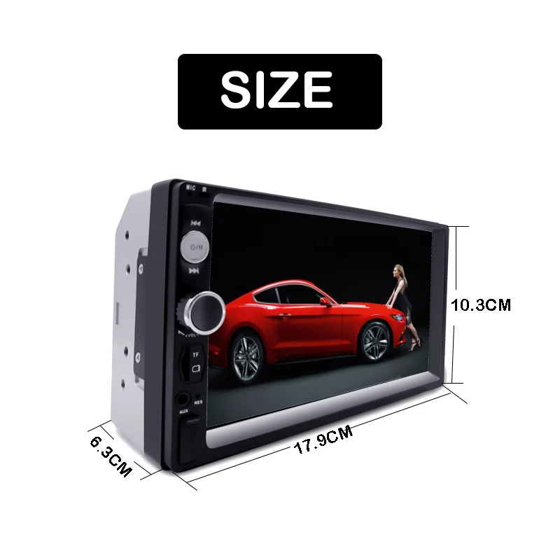 Автомагнитола 2 Din мультимедийный проигрыватель с сенсорным экраном MP5 Bluetooth USB TF FM