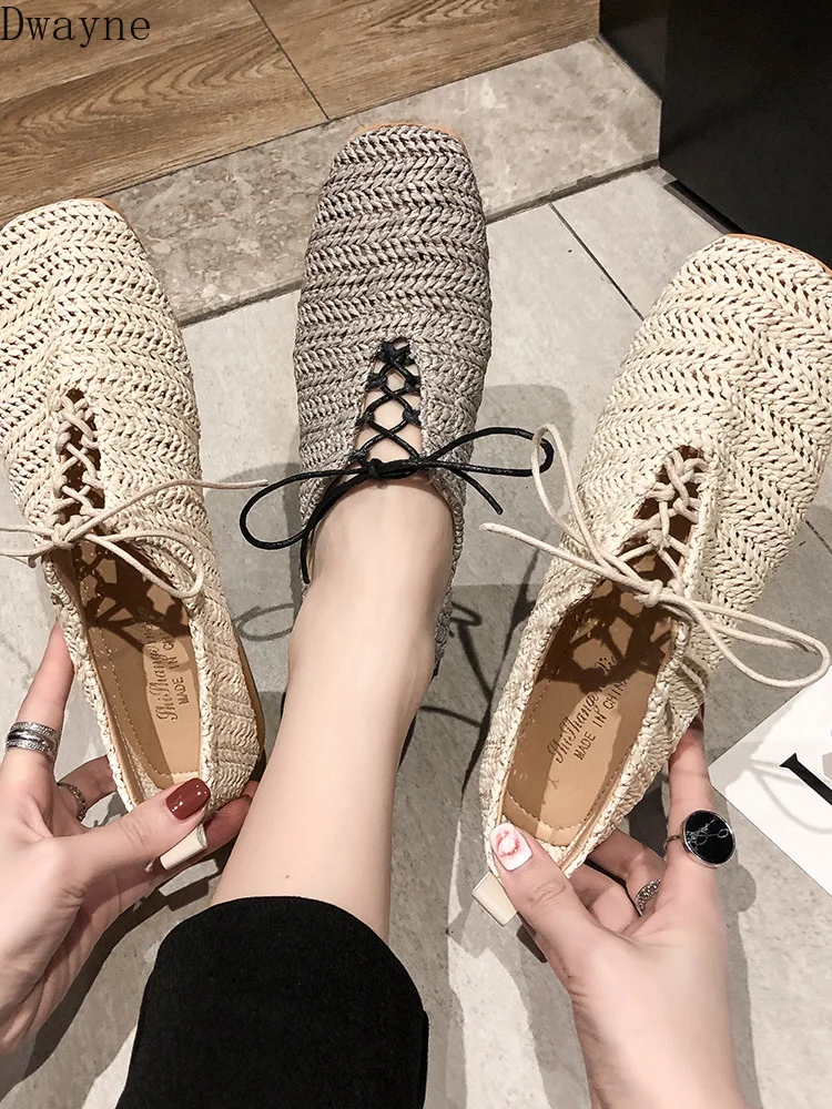 Туфли женские сетчатые однотонные повседневная обувь плоская подошва с ремешком