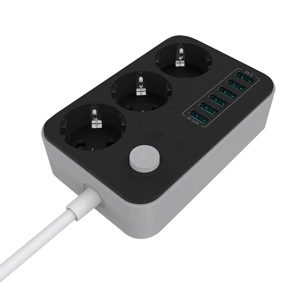 Зарядное устройство с 6 USB портами 2500 Вт 10 А|Электрические вилки| |