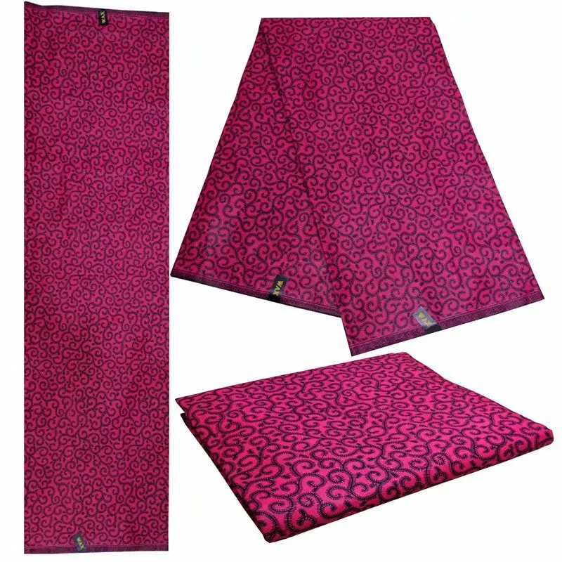 

New Cotton Batik Wax Ankara Fabric 2021 African Print Wax Fabric For Wedding Dress Tissue 6yards Nigerial Style S331-1