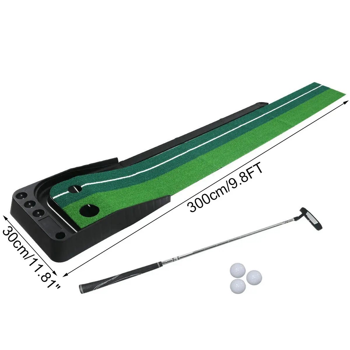 

3M Extra Long Indoor Golf Putting Trainer Portable Auto Return Golf Practice Putting Mat Golf Putter Green Fairway Trainer