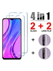 Защитная пленка 4 в 1 для Redmi 9 9T 9C 9A 8 8A 7 7A 6A 6 5A 5 9AT, закаленное стекло и пленка для объектива Redmi K40 K30 Pro Ultra