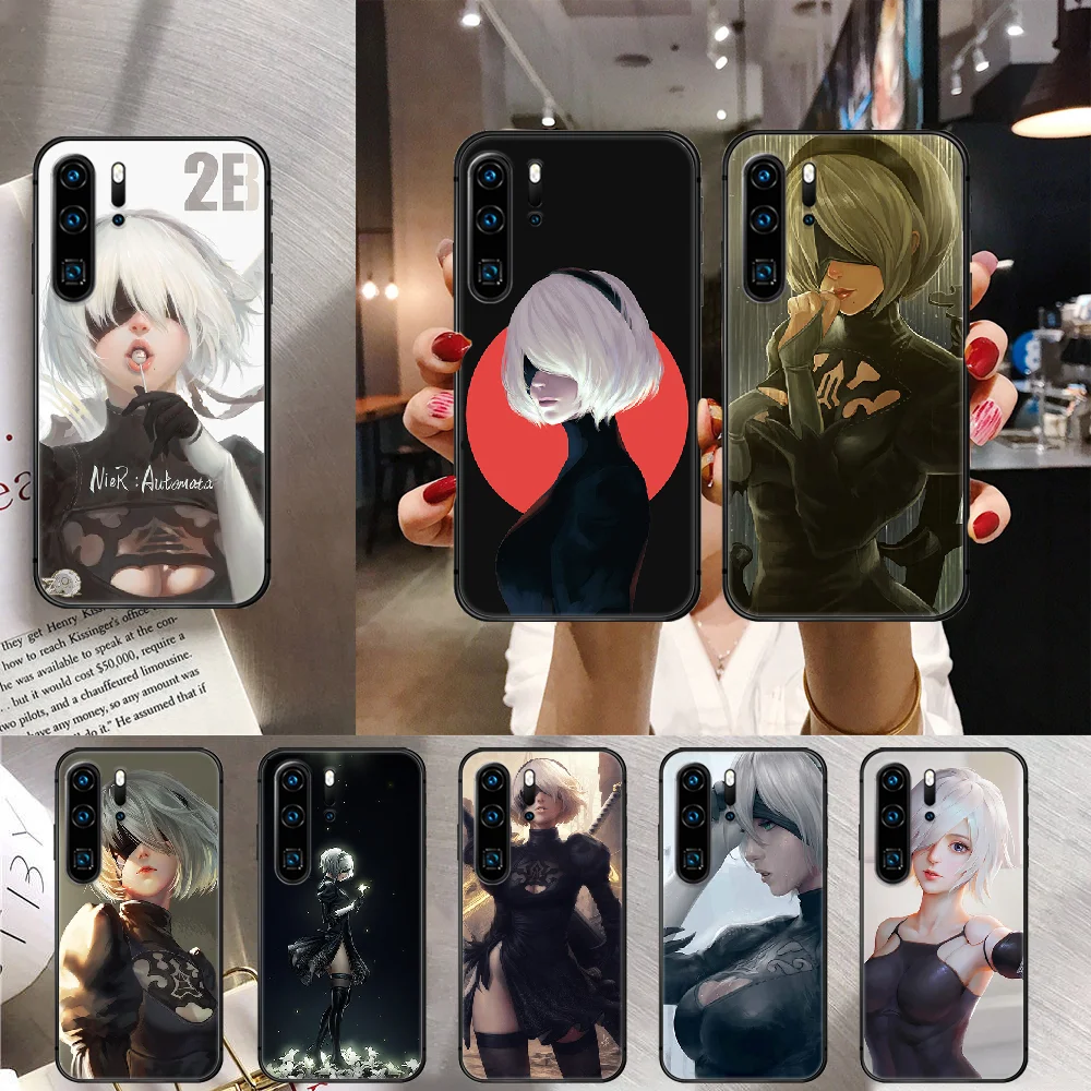 НИР автоматов 2B чехол для телефона Huawei Mate P 10 20 30 40 Lite Pro Smart Z 2019 Черный Довольно