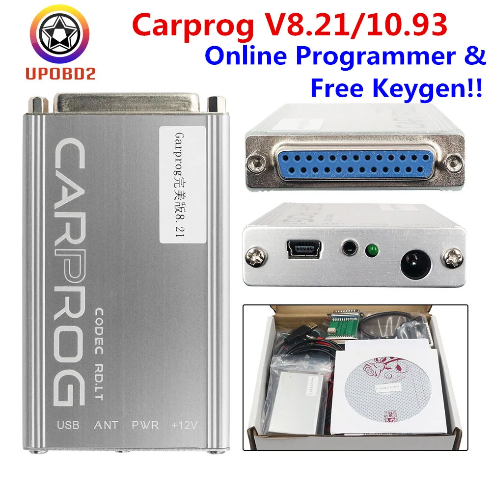 Автомобильный программатор Carprog V8.21 V10.93 полный комплект инструмент для тюнинга