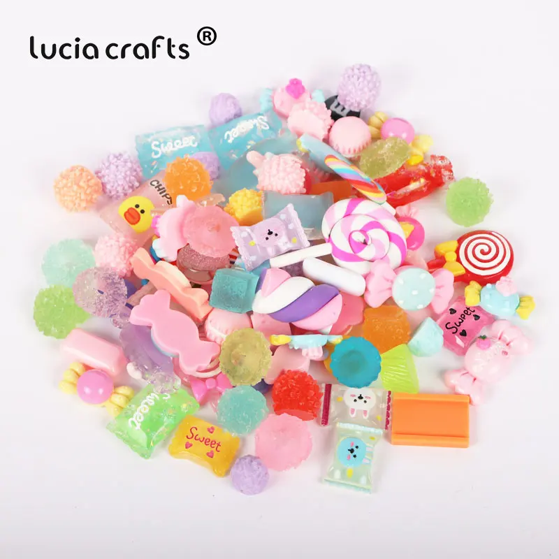 Lucia crafts, 12 шт./партия, случайный смешанный дизайн, плоская задняя сторона, смола, милый, конфетный крем, смола, сделай сам, головной убор, бутылка, украшение для телефона F0602