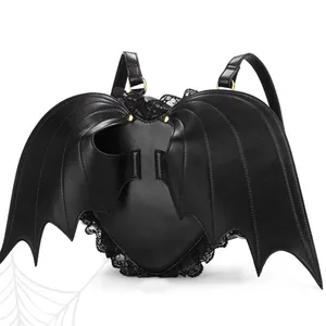 brand new ladies leisure ins hot vacation halloween cosplay gothic style demon bat vampire wings black women backpack girls bags