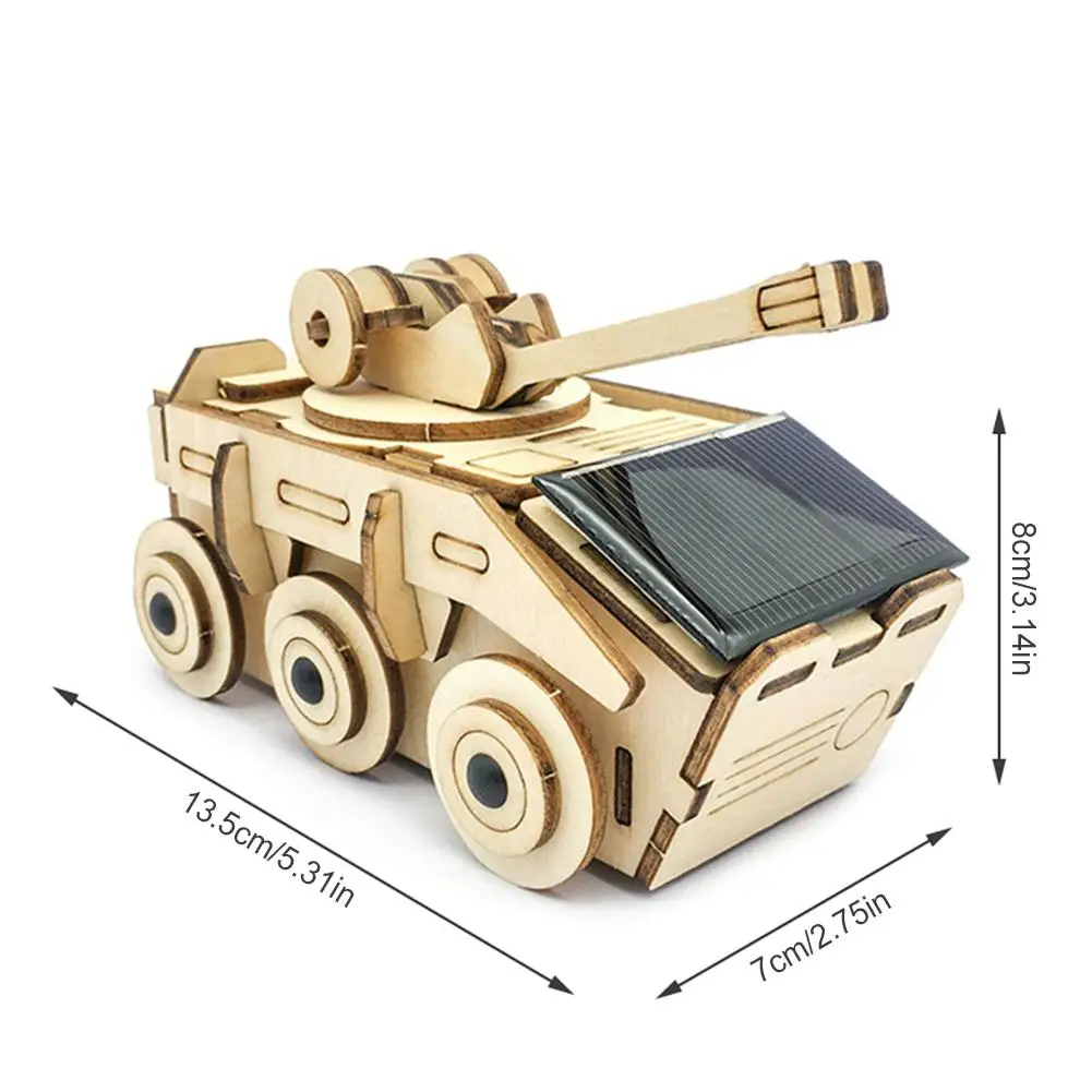 

Educational Puzzle Assembly Toys Innovative DIY 3D Puzzles Car Model Kit Kids Toys Driven By Solar Energy Laser Cutting Wood
