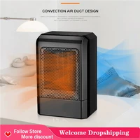 500w ceramic space heater overheat and tip over protection for home low energy consumption space heater adjustable thermostat