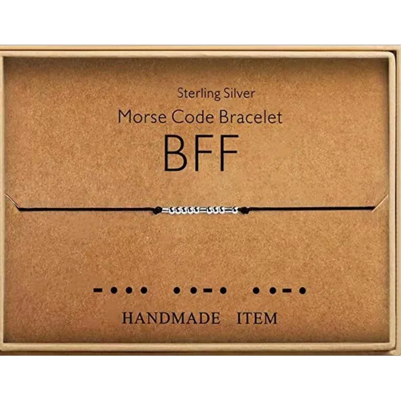 День Святого Валентина ромада Морзе браслеты счастливые ювелирные изделия