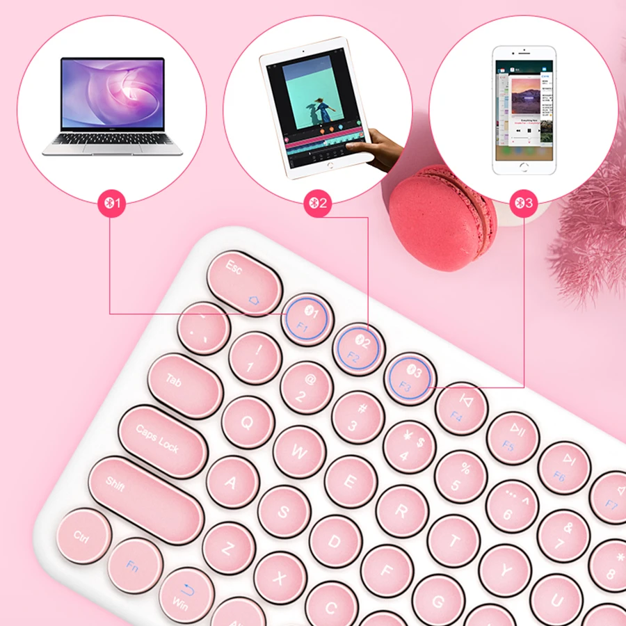 Rechargeable Bluetooth-compatible Tablet Keyboard Mouse Set For iPad Macbook Xiaomi Wireless Gaming Combo | Компьютеры и офис