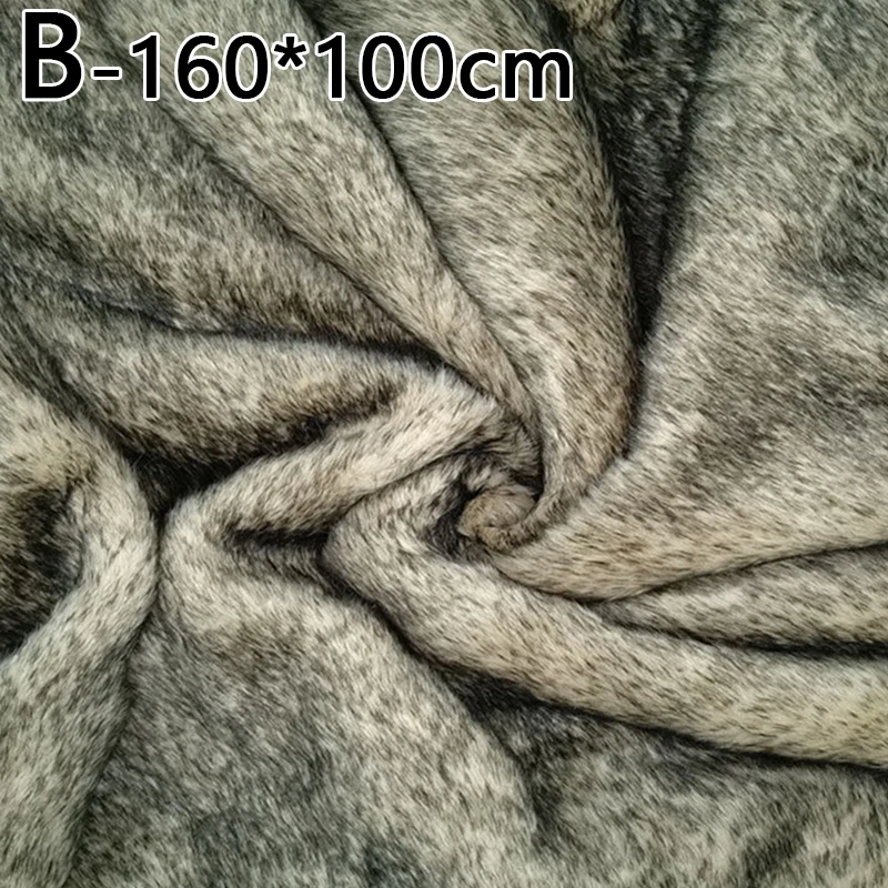 1M Length Hair Tip Dyed Coffee Imitation Rabbit Fur Artificial Plush Fabric For DIY Quilting Clothing Toy Accessories | Дом и сад