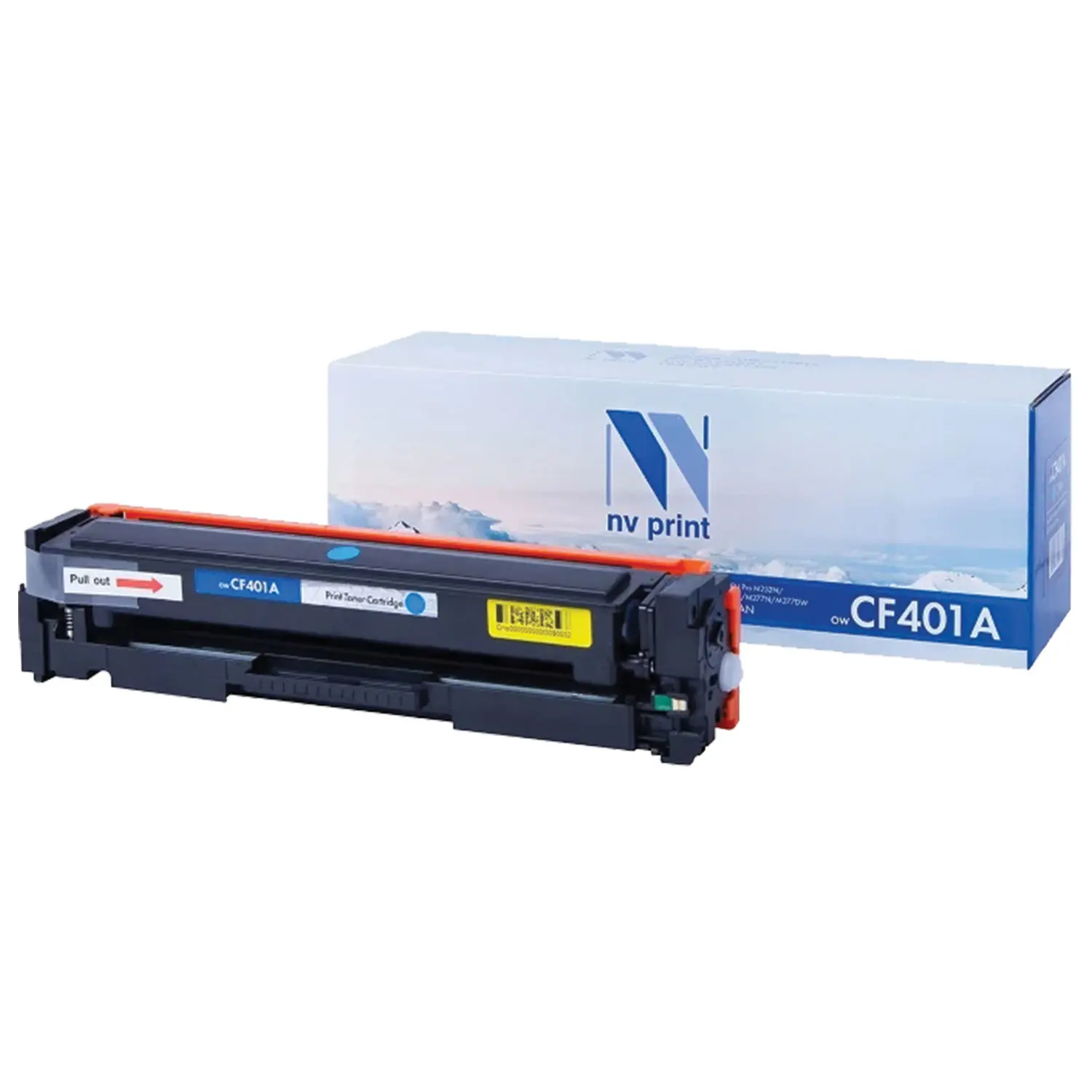 Картридж лазерный NV PRINT (NV CF401A) для HP M252dw/M252n/M274n/M277dw/M277n7 голубой ресурс 1400