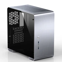 u4plus all aluminum chassis atx glass side transparent chassis support long graphics card position simple chassis mute