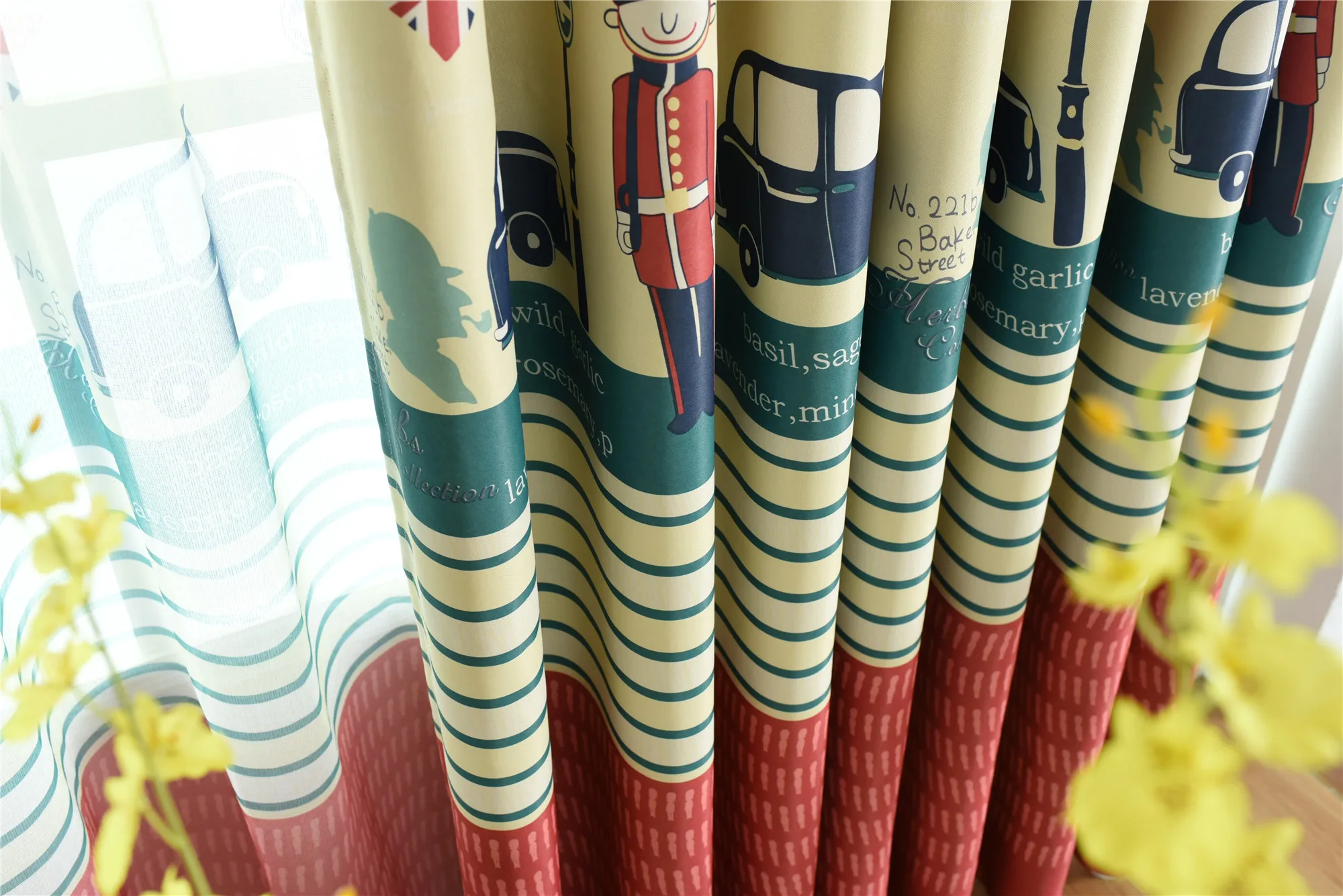 TONGDI Детские затемняющие шторы с принтом рыцаря замка высококачественные