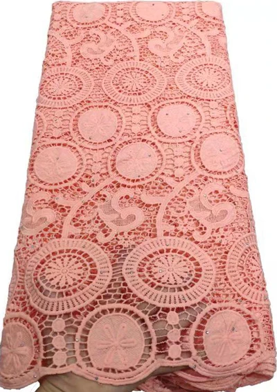 Африканский шнур кружевной ткани молочный шелк водорастворимый платье кружево