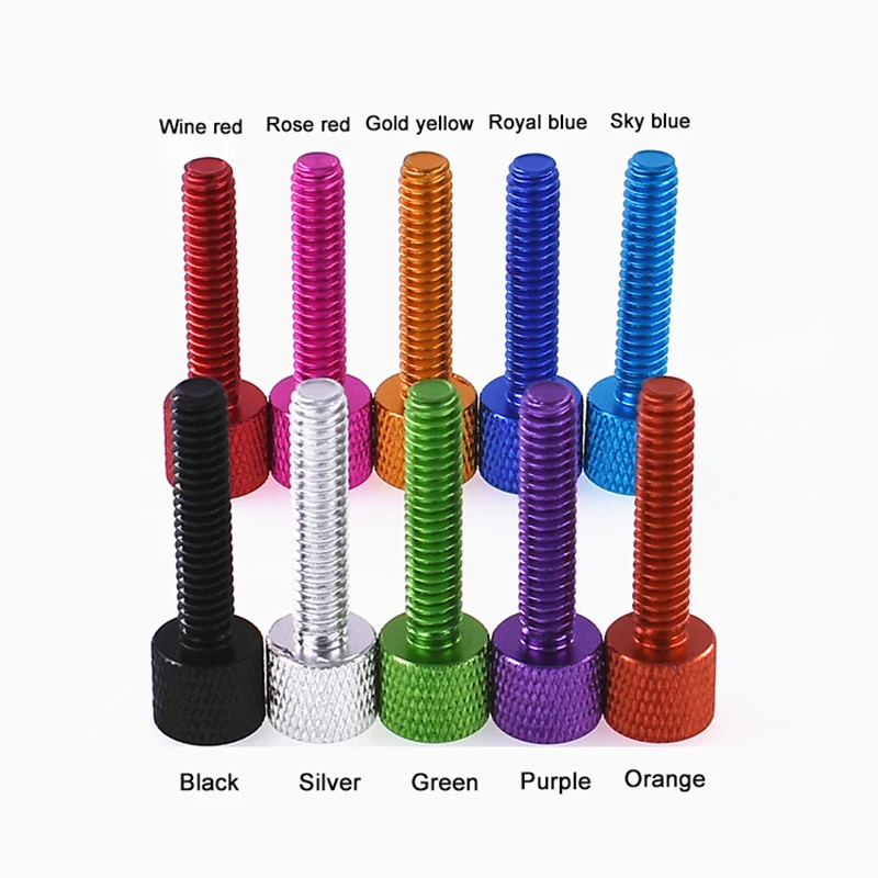 2 шт. винты с накатанной головкой из алюминиевого сплава 1/4-20*30 мм | Строительство и