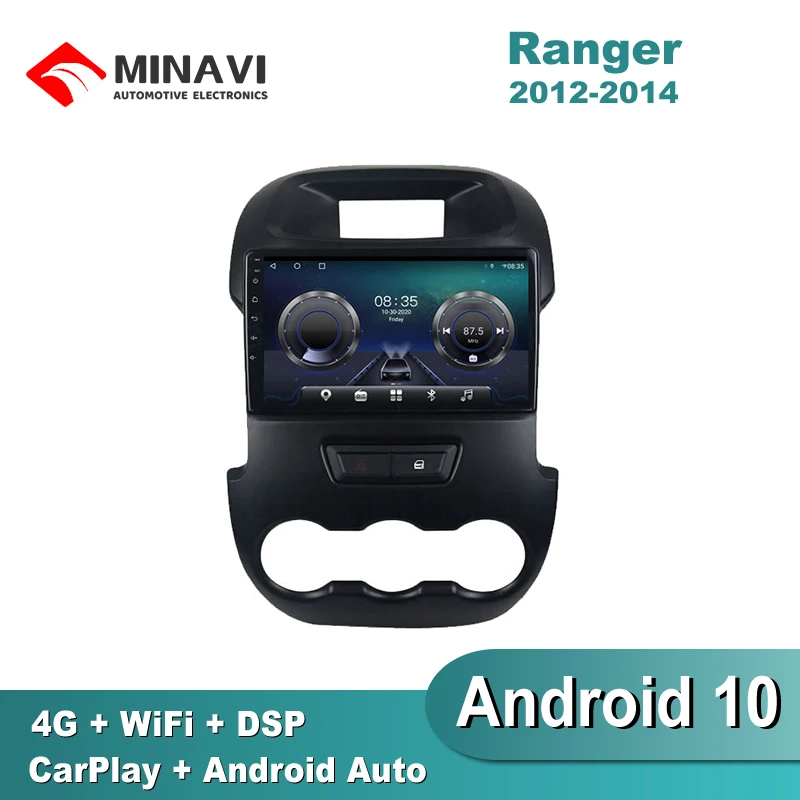 Мультимедийная Автомагнитола 9 'ɽSP Android 10 для Ford Ranger 2011-2015 GPS-навигатор