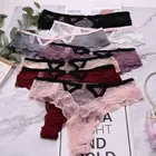 Сексуальные кружевные трусики, женские прозрачные трусики-стринги с заниженной талией и сердечками, Женские Бесшовные Трусы-стринги, нижнее белье Танга